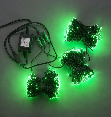 Гирлянда LED-BS-200*3-20М*3-24V  зеленая фото 1
