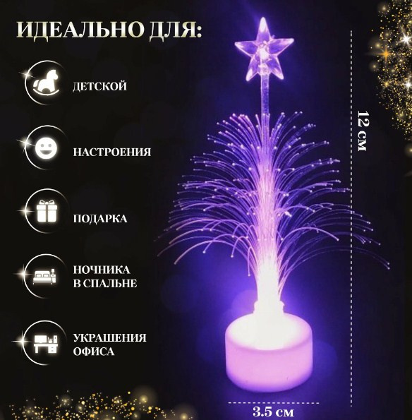 Декорат. св-к 3D Ёлка подсв. USB 6502-48 IPZ фото 2