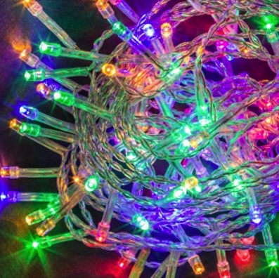 Гирлянда LED 100  Шнур мульти 8 реж 7м пр/пр фото 1