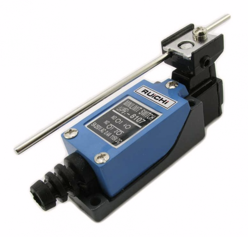 Выключатель путевой KZ-8107 (TZ-8107) с поворот. регул. штоком RUICHI  фото 1