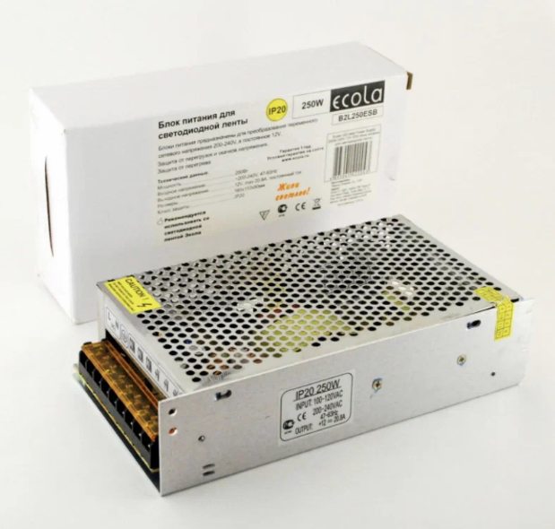 Блок питания 250W 12V IP20 B2L250ESB ECOLA фото 1