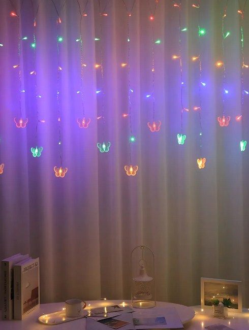 Гирлянда LED  40  Бабочка 3,5м 1диод 2цв фото 1