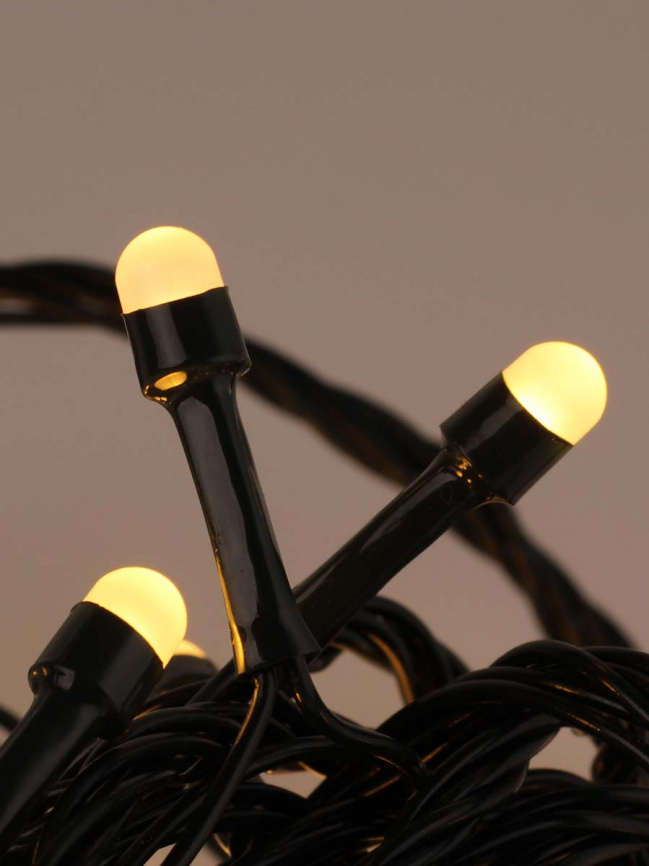 Гирлянда LED  70 Круп.диод т/бел зел.пров. 8м п/у К130-473 фото 3