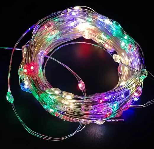 Гирлянда LED 200 капля 20м USB мульти ул., о/н фото 2