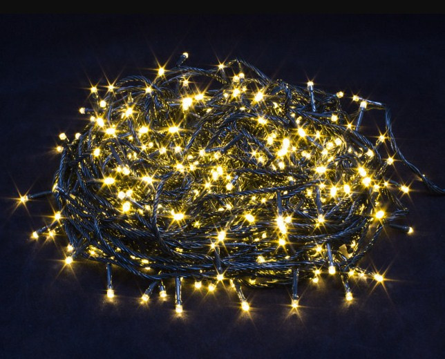 Гирлянда LED 600 Шнур т/белый черн..провод 42м фото 1